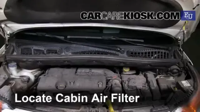 2011 Citroen C3 Picasso e-HDI Airdream 1.6L 4 Cyl. Turbo Diesel Air Filter (Cabin) Replace